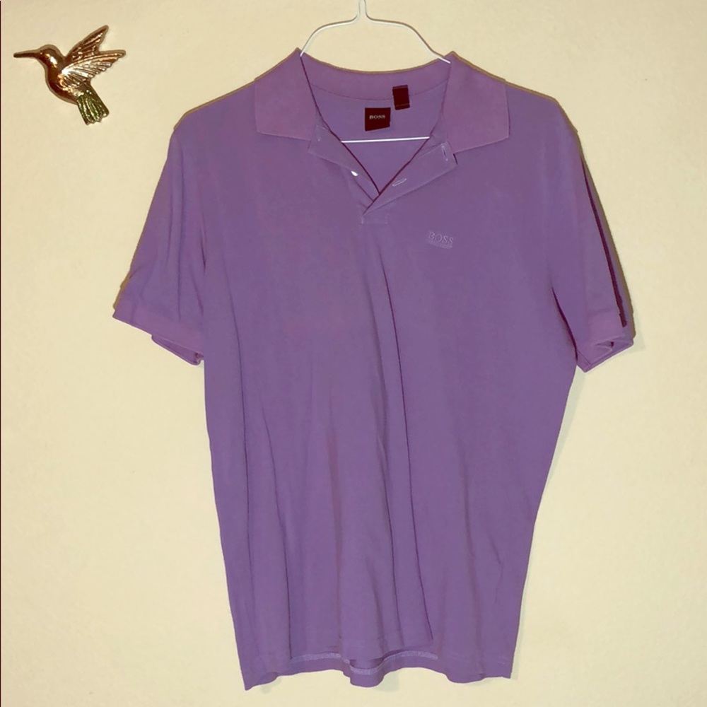 Light Purple Hugo Boss Shirt